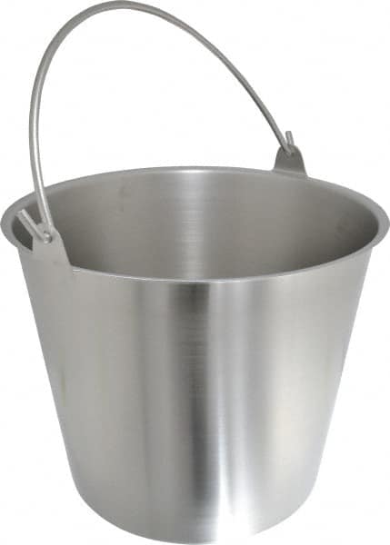 VOLLRATH - 3-1/4 Gal Tapered Cylinder Stainless Steel Pail - 9-1/4" High x 30-1/2" Diam - Americas Industrial Supply