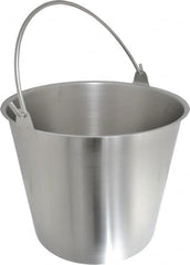VOLLRATH - 3-1/4 Gal Tapered Cylinder Stainless Steel Pail - 9-1/4" High x 30-1/2" Diam - Americas Industrial Supply