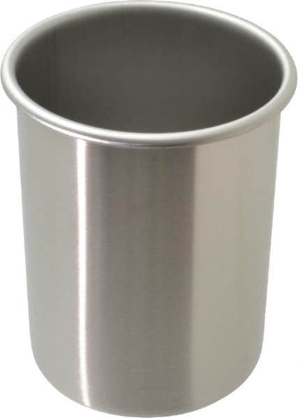 VOLLRATH - Round, Chrome Stainless Steel Food Storage Container - 5.8" High x 4.1" Wide - Americas Industrial Supply