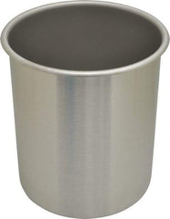 VOLLRATH - Round, Chrome Stainless Steel Food Storage Container - 8.6" High x 7.3" Wide - Americas Industrial Supply