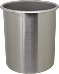 VOLLRATH - Round, Chrome Stainless Steel Food Storage Container - 9.8" High x 8" Wide - Americas Industrial Supply