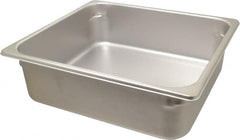 VOLLRATH - Rectangular, Chrome Stainless Steel Food Pan - 4" High x 12.8" Wide x 13.9" Long - Americas Industrial Supply