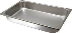 VOLLRATH - Rectangular, Chrome Stainless Steel Food Pan - 2-1/2" High x 9.8" Wide x 16.4" Long - Americas Industrial Supply