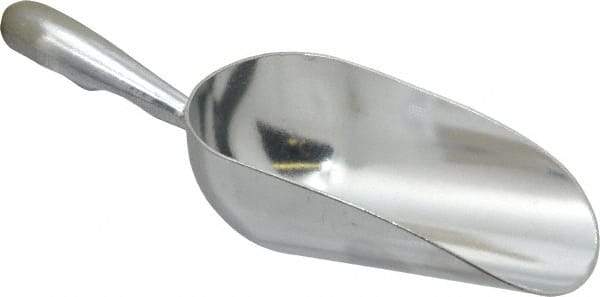 VOLLRATH - 5 oz Silver Cast Aluminum Round Bottom Scoop - 2.4" Wide Bowl, 2-1/2" Handle Length, 7.1" OAL - Americas Industrial Supply