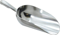 VOLLRATH - 12 oz Silver Cast Aluminum Round Bottom Scoop - 3.3" Wide Bowl, 3" Handle Length, 8.8" OAL - Americas Industrial Supply