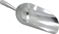 VOLLRATH - 55 oz Silver Cast Aluminum Round Bottom Scoop - 5-1/2" Wide Bowl, 4" Handle Length, 14.4" OAL - Americas Industrial Supply