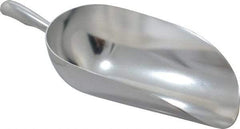 VOLLRATH - 86 oz Silver Cast Aluminum Round Bottom Scoop - 6.3" Wide Bowl, 4.3" Handle Length, 15.6" OAL - Americas Industrial Supply