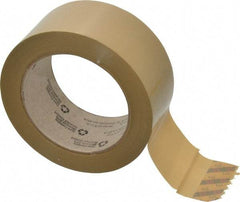 3M - 2" x 110 Yd Natural (Color) Rubber Adhesive Sealing Tape - Polypropylene Film Backing, 1.9 mil Thick, 44 Lb Tensile Strength, Series 371 - Americas Industrial Supply