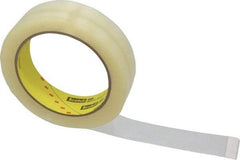 3M - 1" x 72 Yd Clear Acrylic Adhesive Packaging Tape - Vinyl Backing, 2.3 mil Thick, 28 Lb Tensile Strength, Series 600 - Americas Industrial Supply