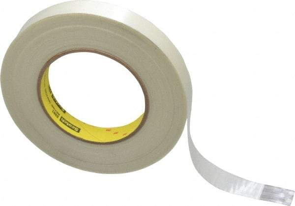 3M - 3/4" x 60 Yd Clear Rubber Adhesive Packaging Tape - Polypropylene Film Backing, 6.6 mil Thick, 380 Lb Tensile Strength, Series 8981 - Americas Industrial Supply