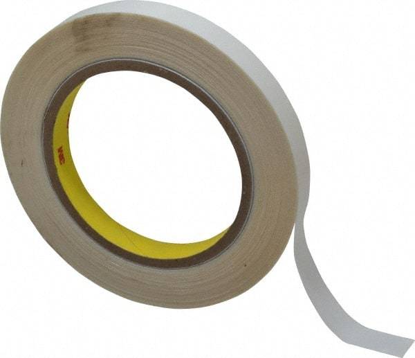 3M - 1/2" x 36 Yd Acrylic Adhesive Double Sided Tape - 3.9 mil Thick, Clear, Polyester Film Liner, Continuous Roll, Series 444 - Americas Industrial Supply