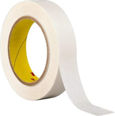 3M - 1" x 36 Yd Acrylic Adhesive Double Sided Tape - 3.9 mil Thick, Clear, Polyester Film Liner, Continuous Roll, Series 444 - Americas Industrial Supply