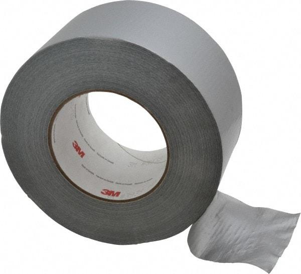 3M - 3" x 55m Silver Duct Tape - 9 mil, Rubber Adhesive, Polyethylene Film Backing, 25 Lb/ln Tensile Strength, 200°F Max, Series 3939 - Americas Industrial Supply