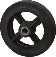 Fairbanks - 10 Inch Diameter x 2-1/2 Inch Wide, Rubber Caster Wheel - 1,500 Lb. Capacity, 2-3/4 Inch Hub Length, 7/8 Inch Axle Diameter, Roller Bearing - Americas Industrial Supply