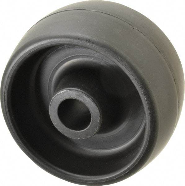 Fairbanks - 4 Inch Diameter x 2 Inch Wide, Polyolefin Caster Wheel - 400 Lb. Capacity, 2-1/4 Inch Hub Length, 3/4 Inch Axle Diameter, Plain Bearing - Americas Industrial Supply