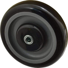 Fairbanks - 5 Inch Diameter x 1-1/4 Inch Wide, Polyurethane Caster Wheel - 275 Lb. Capacity, 1-5/8 Inch Hub Length, 3/8 Inch Axle Diameter, Ball Bearing - Americas Industrial Supply