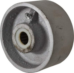 Fairbanks - 4 Inch Diameter x 2 Inch Wide, Cast Iron Caster Wheel - 1,000 Lb. Capacity, 2-3/16 Inch Hub Length, 3/4 Inch Axle Diameter, Roller Bearing - Americas Industrial Supply