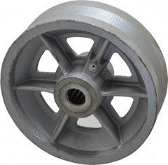Fairbanks - 6 Inch Diameter x 2 Inch Wide, Cast Iron Caster Wheel - 1,200 Lb. Capacity, 2-3/16 Inch Hub Length, 3/4 Inch Axle Diameter, Roller Bearing - Americas Industrial Supply