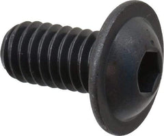 Made in USA - 5/16-18 UNC Hex Socket Drive, Button Screw - Alloy Steel, Black Oxide Finish, Fully Threaded, 5/8" Length Under Head - Americas Industrial Supply