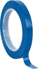 3M - Blue Solid Color Vinyl Tape - 1/2" Wide x 108' Long x 5.2 mil Thick, General Traffic - Americas Industrial Supply