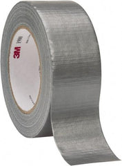 3M - 2" x 50 Yds Silver Duct Tape - 5.8 mil, Rubber Adhesive, Polyethylene Film Backing, 16 Lb/ln Tensile Strength, 200°F Max, Series 1900 - Americas Industrial Supply