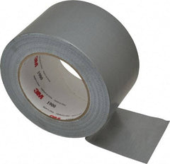 3M - 3" x 50 Yds Silver Duct Tape - 5.8 mil, Rubber Adhesive, Polyethylene Film Backing, 16 Lb/ln Tensile Strength, -65.2°F Max, Series 1900 - Americas Industrial Supply