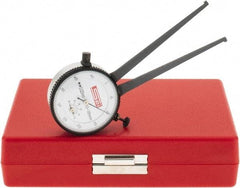 SPI - 10 to 35mm Inside Dial Caliper Gage - 0.025mm Graduation, 0.038mm Accuracy, 3-1/4" Leg Length, Ball Contact Points - Americas Industrial Supply