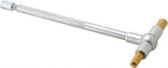 SPI - 1-1/4 to 2-1/8 Inch, 5.85 Inch Overall Length, Telescoping Gage - 5 Inch Long Handle, Hardened Tool Steel, Satin Chrome Finish and TiN Coated Working Faces - Americas Industrial Supply