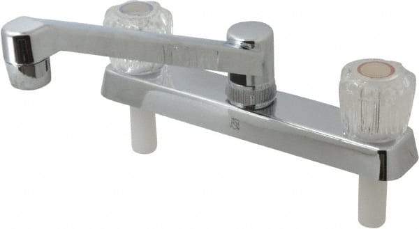 B&K Mueller - Deck Plate Mount, Kitchen Faucet without Spray - Two Handle, Knob Handle, Standard Spout - Americas Industrial Supply