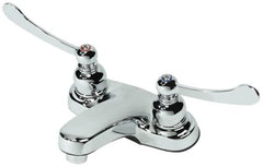 B&K Mueller - Blade Handle, Deck Plate Bathroom Faucet - Two Handle, No Drain, Standard Spout - Americas Industrial Supply