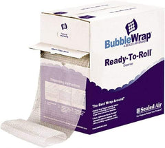 Sealed Air - 65' Long x 12" Wide x 1/2" Thick, Large Sized Bubble Roll - Clear - Americas Industrial Supply