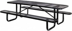 Vestil - 72" Long x 61-5/8" Wide x 30.38" High Stationary Activity/Utility Table without Back Rests - Black, Steel - Americas Industrial Supply