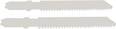 Disston - 3-1/2" Long, 12 Teeth per Inch, Bi-Metal Jig Saw Blade - Toothed Edge, 0.06" Thick, U-Shank, Raker Tooth Set - Americas Industrial Supply