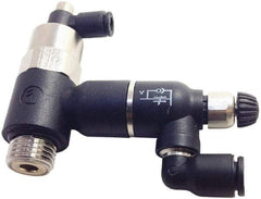 Legris - Speed & Flow Control Valves   Valve Type: Piloted Non-Return w/Flow Regulator & Exhaust    Male Thread Size: 1/4 - Americas Industrial Supply