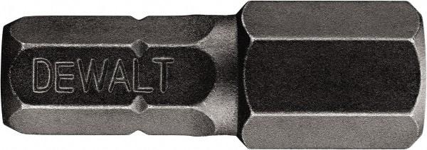 DeWALT - 3/8" Hex Bit - 1/4" Hex Drive, 1" OAL - Americas Industrial Supply