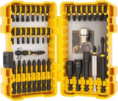 DeWALT - 40 Piece, Magnetic Hex Handle, Insert Bit Set - #1 to #3 - Americas Industrial Supply