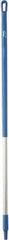 Vikan - 51 x 1-1/4" Aluminum Squeegee Handle - European Threaded Connection, Blue - Americas Industrial Supply