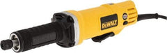 DeWALT - 1/4 Inch Collet, 25,000 RPM, Inline, Electric Die Grinder - 120 Volt, 0.4425 Hp, 4.2 Amp, 6.5 Ft. Long Cord - Americas Industrial Supply