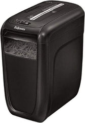 FELLOWES - 5/32 x 1-1/2" Strip, Cross Cut Manual Shredder - 14-5/8" Long x 9.2" Wide x 16" High, Level 3 Security, 6 Gal Wastebasket - Americas Industrial Supply