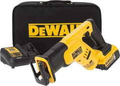 DeWALT - 20V, 0 to 2,900 SPM, Cordless Reciprocating Saw - 1-1/8" Stroke Length, 14" Saw Length, 1 Lithium-Ion Battery Included - Americas Industrial Supply