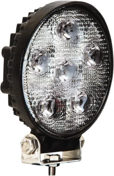 Buyers Products - 12 to 24 Volt, Clear Flood Beam Light - 1.5 Amps, 1,350 Lumens, 6 LED Lamp - Americas Industrial Supply