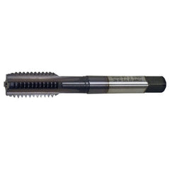 M12x1.75 4 Flute D6 HSS (M4) CNC For Cast Iron & Harder Materials Straight Flute Tap- TiCN - Exact Industrial Supply