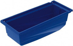 Akro-Mils - 30 Lb. Load Capacity, 17-1/2" Deep, Blue Hopper Shelf Bin - 6-1/2" High x 6-5/8" Wide x 17-1/2" Long - Americas Industrial Supply