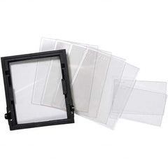 Jackson Safety - 5" Wide x 1/2" High, Polycarbonate Lens Kit - 0.06" Thick, Clear, Universal Mount - Americas Industrial Supply