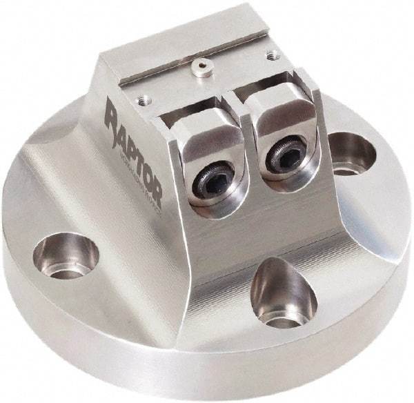 Raptor Workholding - 3/4" Jaw Width, 3" High x 4.97" Wide Dovetail Vise - For Use with 4 & 5 Axis Workholding Systems - Americas Industrial Supply