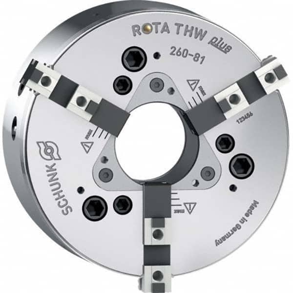 Schunk - Power Lathe Chucks Chuck Diameter (mm): 260.00 Chuck Diameter (Inch): 10-1/4 - Americas Industrial Supply