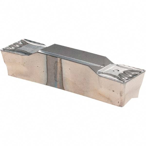 Walter - 4E635N05GX UF4 Grade WSM33S, 6.35mm Cutting Width Carbide Grooving Insert - 3.5mm Max Depth of Cut, Neutral, 0.5mm Corner Radius, TiAlN/Al2O3/ZrCN Finish - Americas Industrial Supply