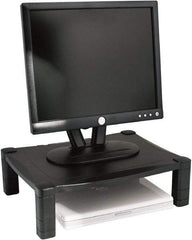 Kantek - Black Adjustable Stand - Use with Monitor, Printer, Laptop - Americas Industrial Supply