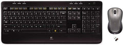 Logitech - Black Keyboard/Mouse - Use with Windows XP, Vista, 7, 8 - Americas Industrial Supply