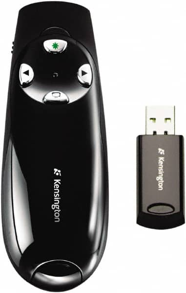 Kensington - Black Wireless Presenter - Use with Windows Vista, 7, Windows 8 - Americas Industrial Supply